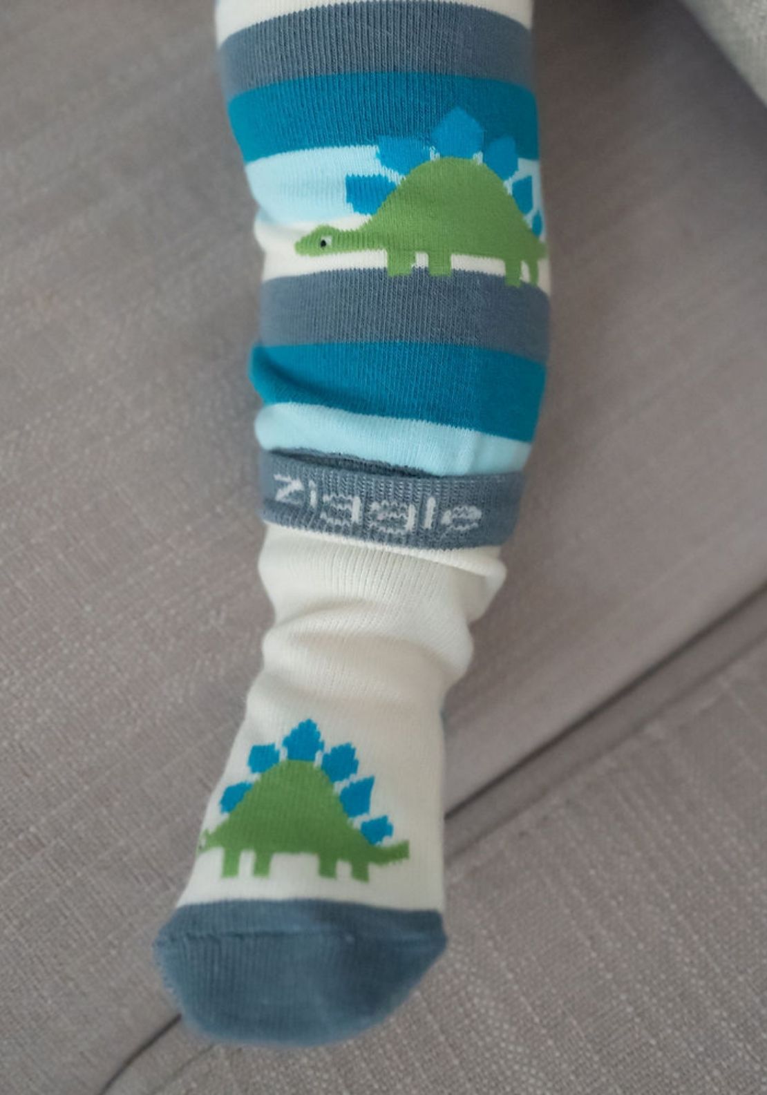 Cotton Dinosaur Socks 4 Pack - Blue