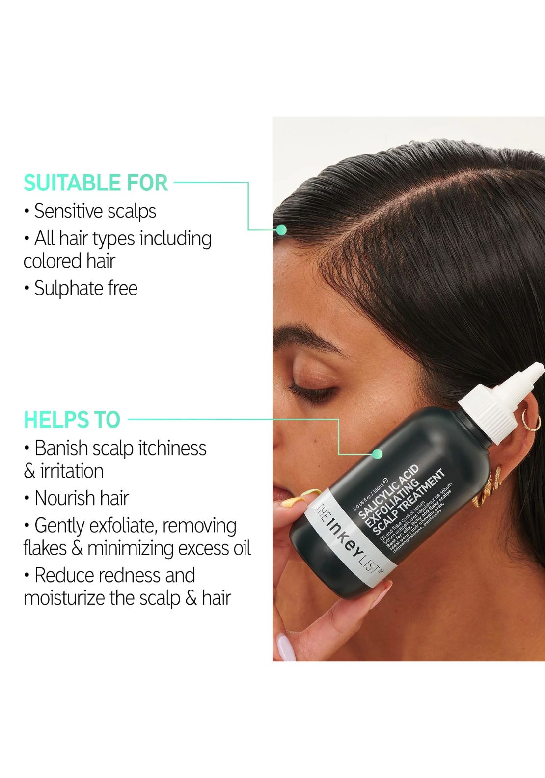 The Inkey List Salicylic Acid Exfoliating Scalp Treatment 150ml 4 Shaws Department Stores