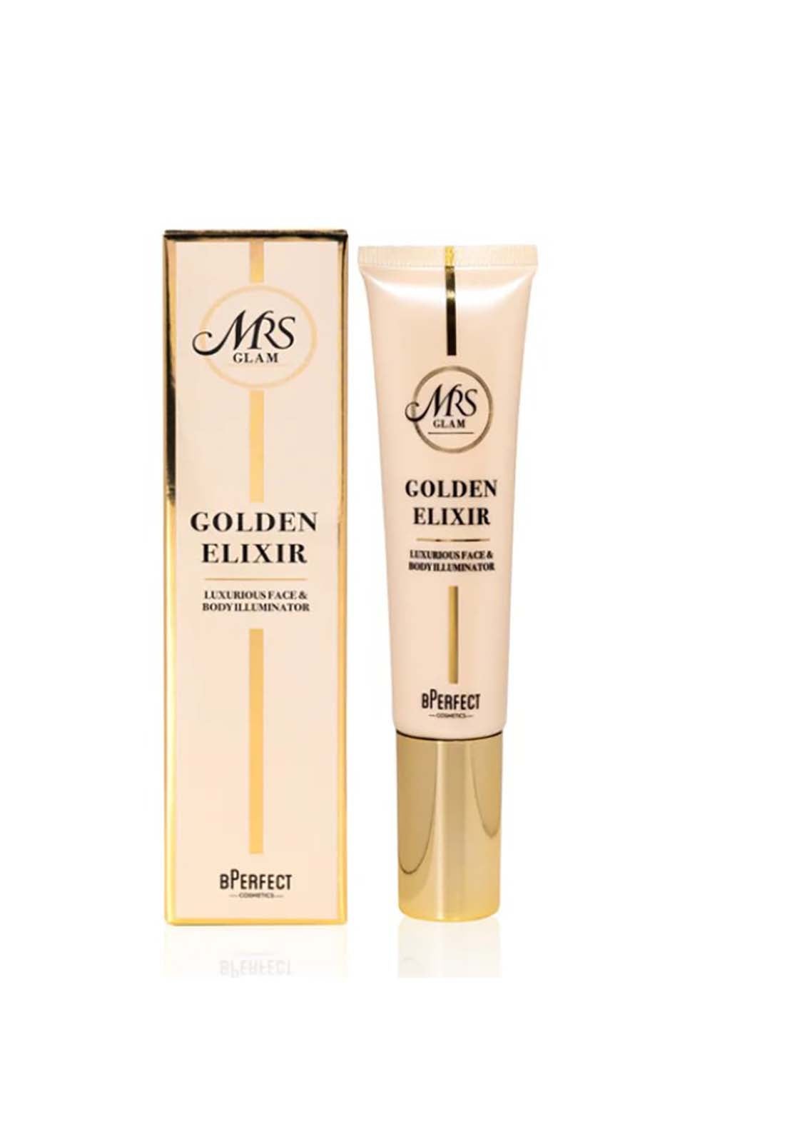 Bperfect Mrs Glam Golden Elixir Face And Body Illuminator 1 Shaws Department Stores
