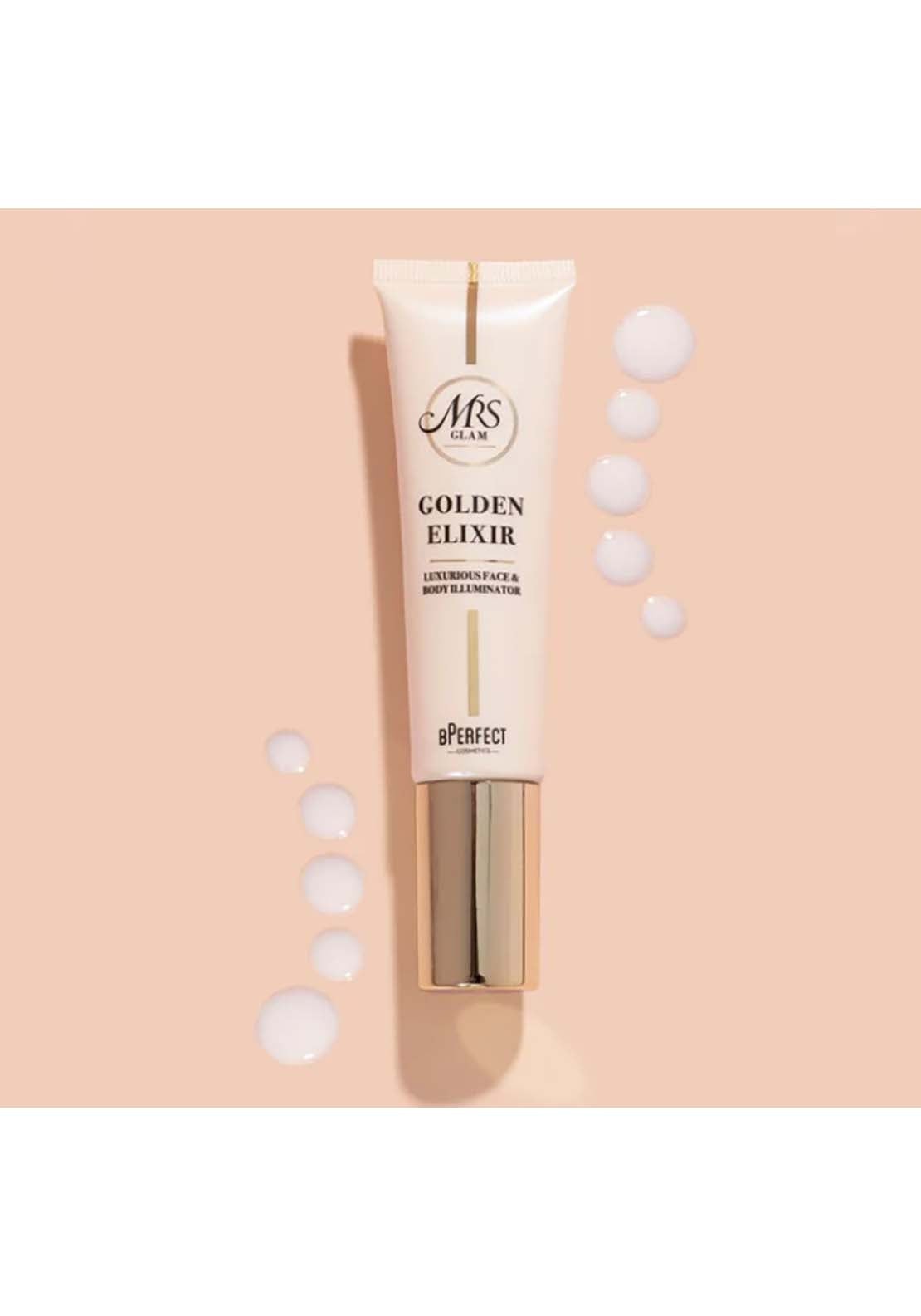Bperfect Mrs Glam Golden Elixir Face And Body Illuminator 2 Shaws Department Stores