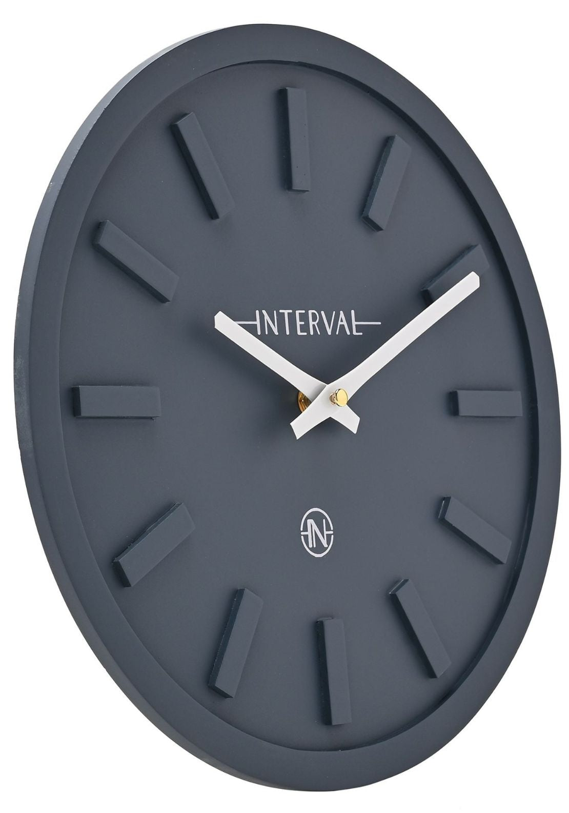 Minimalist Wall Clock With Matt Finish - Blue