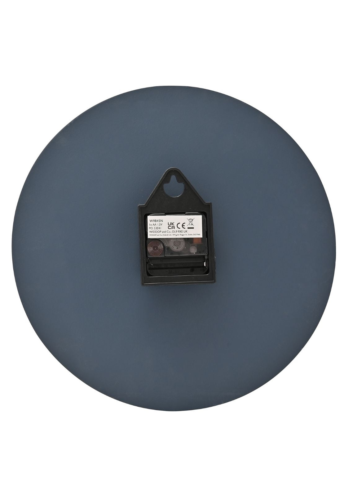 Minimalist Wall Clock With Matt Finish - Blue