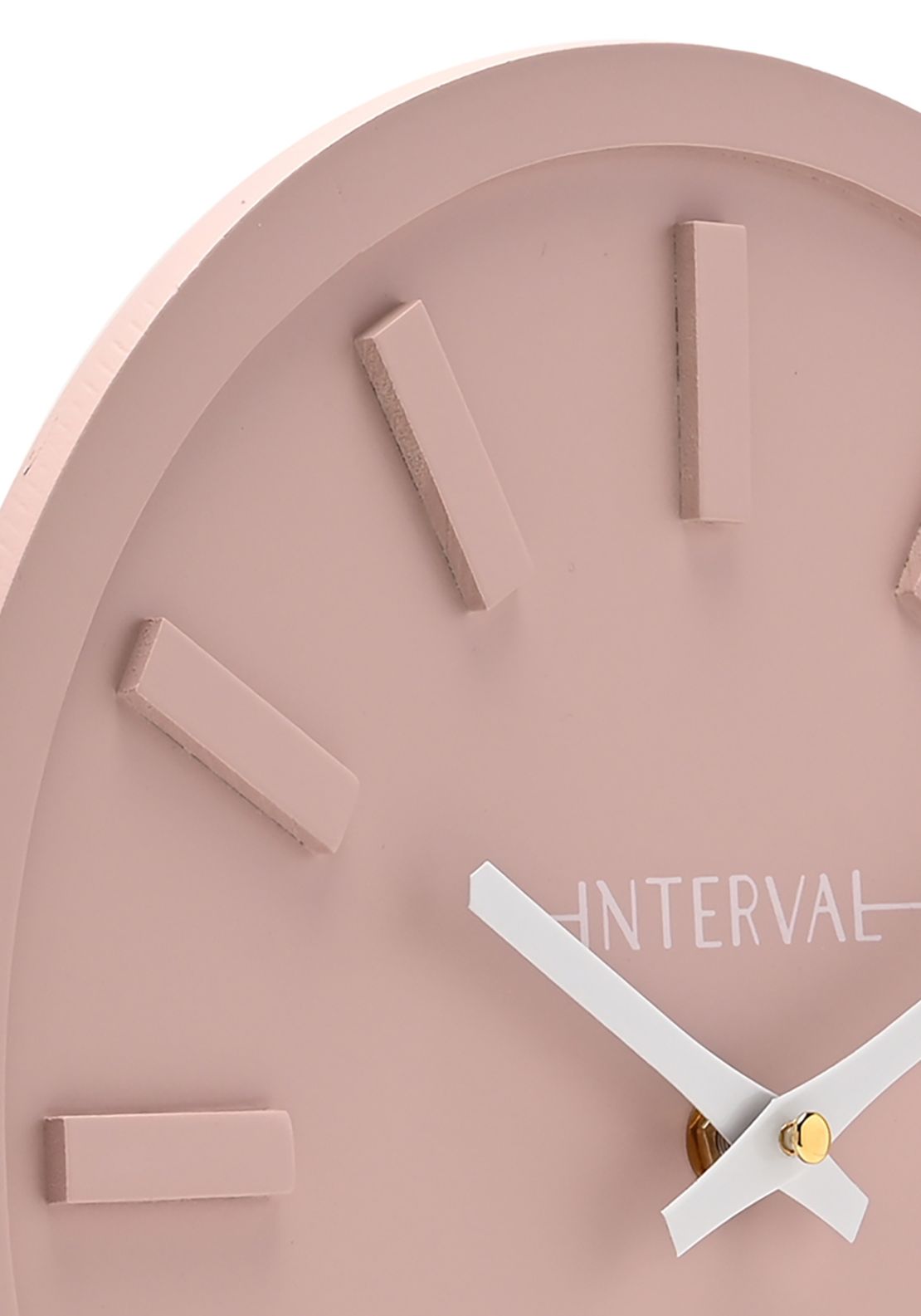 Minimalist Wall Clock With Matt Finish - Pink