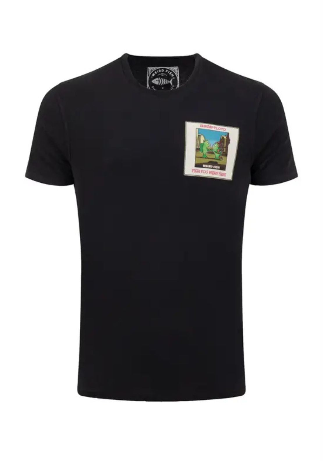 Weird Fish 100% Cotton Fish You Were Here Back Print Artist T-shirt - Black 5 Shaws Department Stores