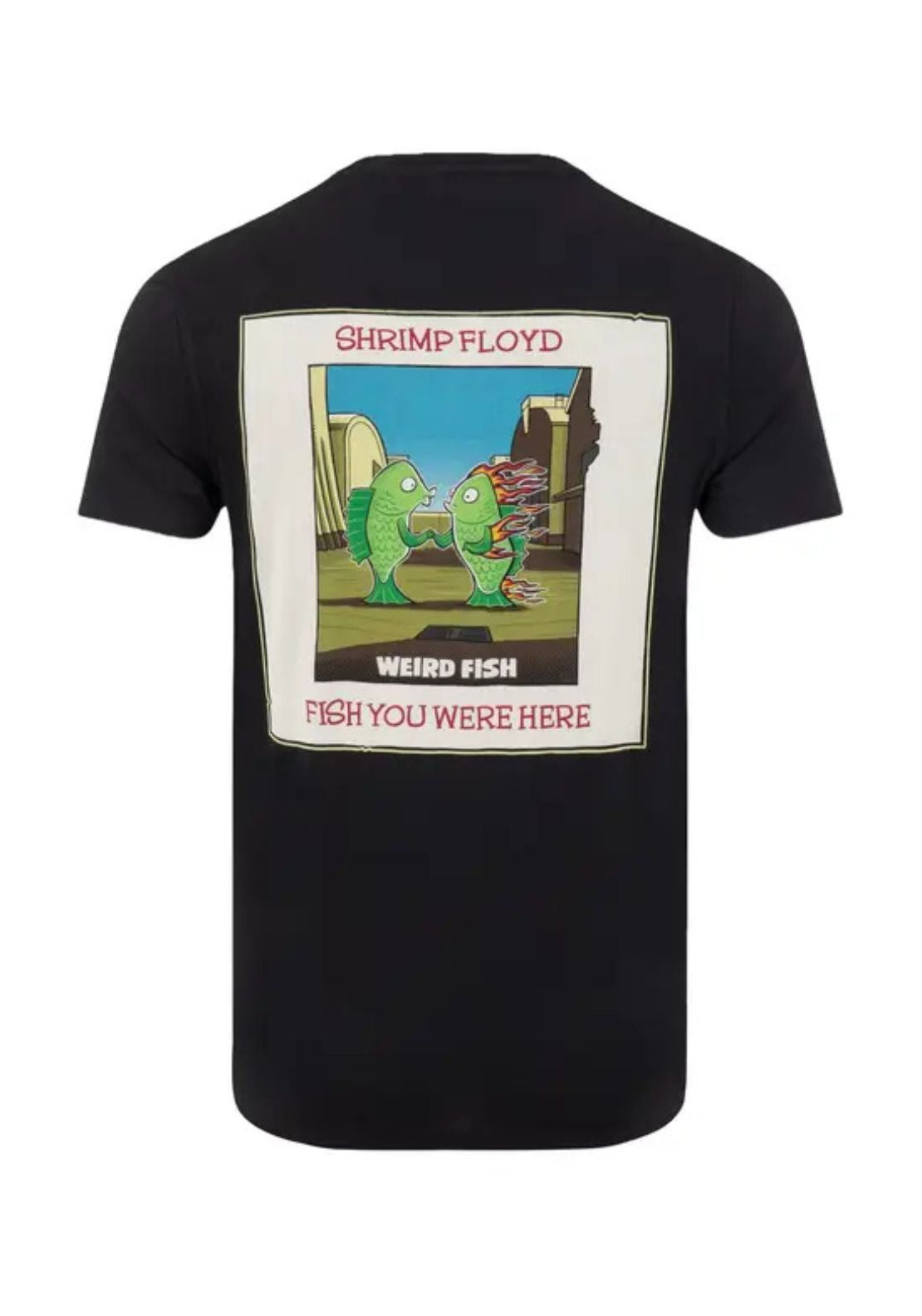 Weird Fish 100% Cotton Fish You Were Here Back Print Artist T-shirt - Black 6 Shaws Department Stores