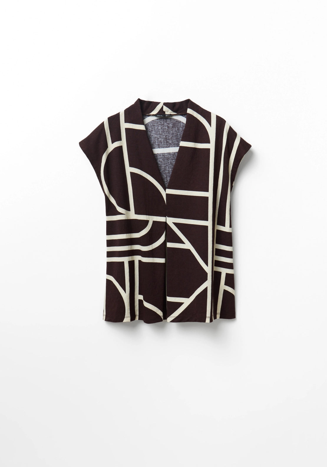 Essential Printed Top - Brown