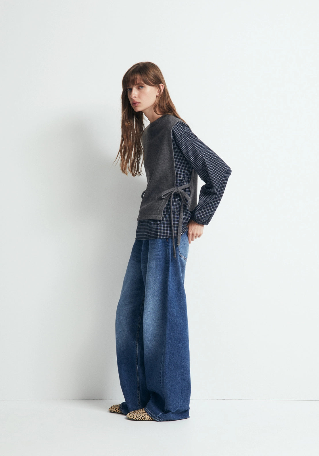 2-In-1 Top - Grey