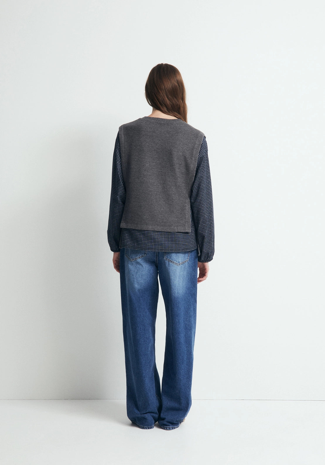 2-In-1 Top - Grey