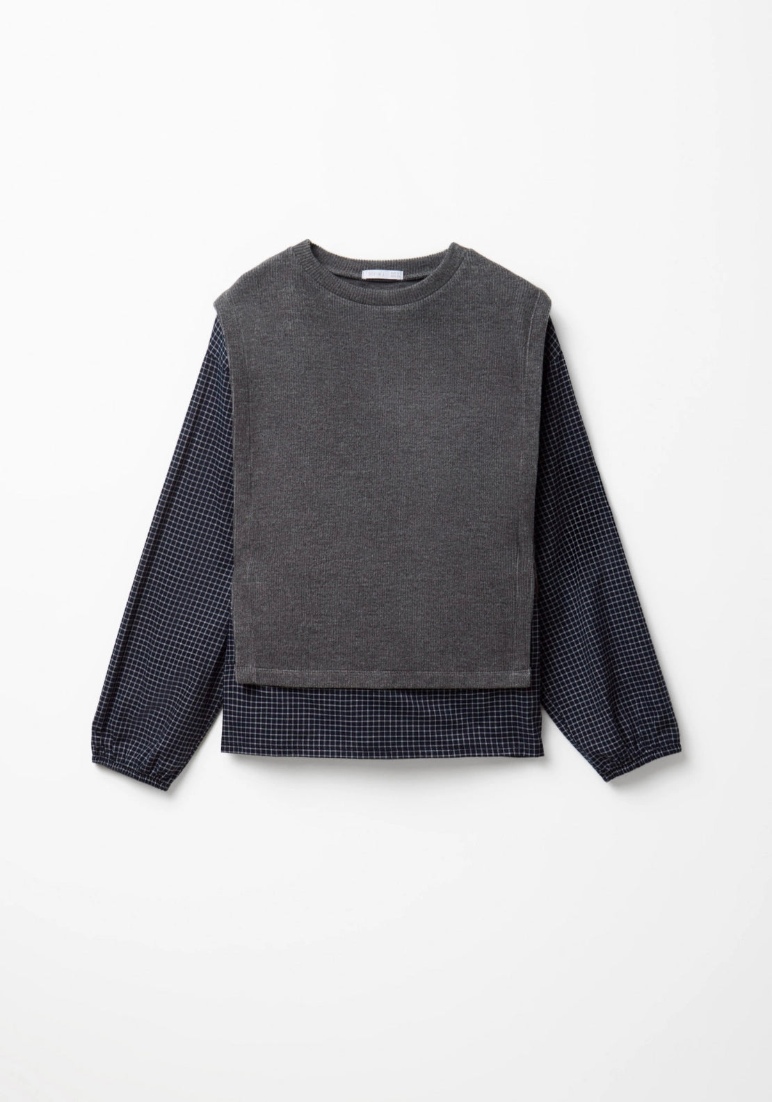2-In-1 Top - Grey