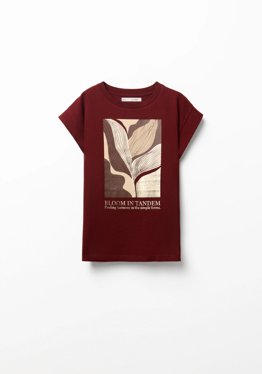 Foil Print T-Shirt - Red