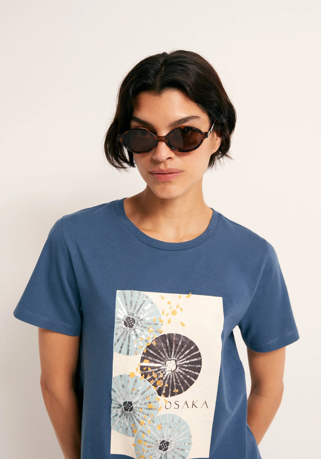 Sequin T-Shirt - Blue