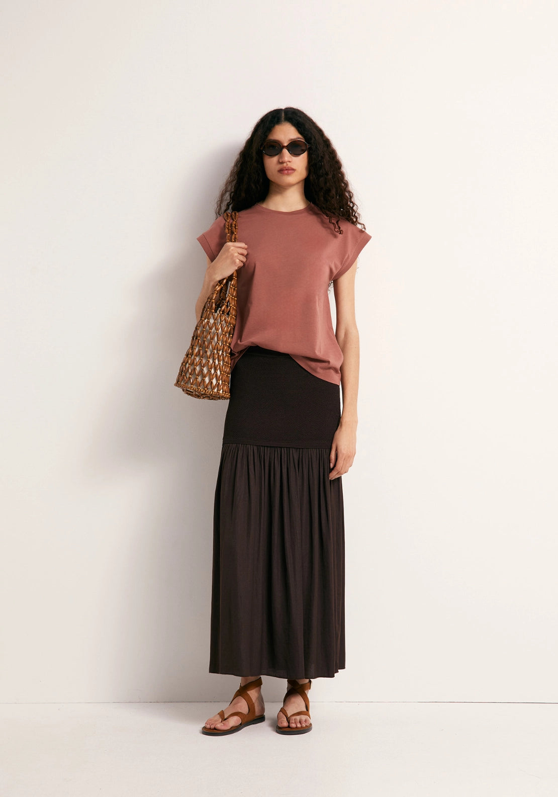 Solid-Colour Essential T-Shirt - Pink
