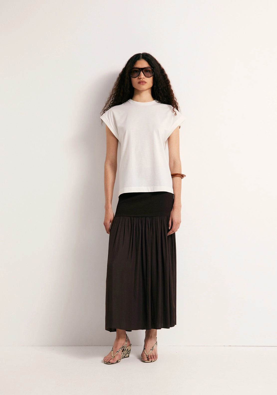 Solid-Colour Essential T-Shirt - White