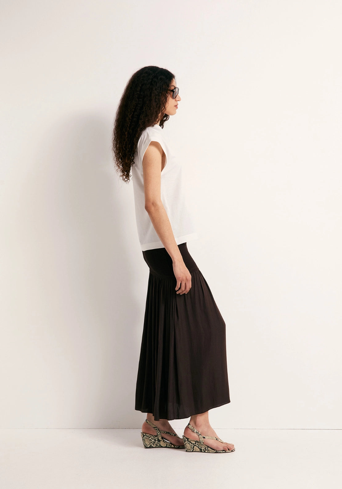 Solid-Colour Essential T-Shirt - White