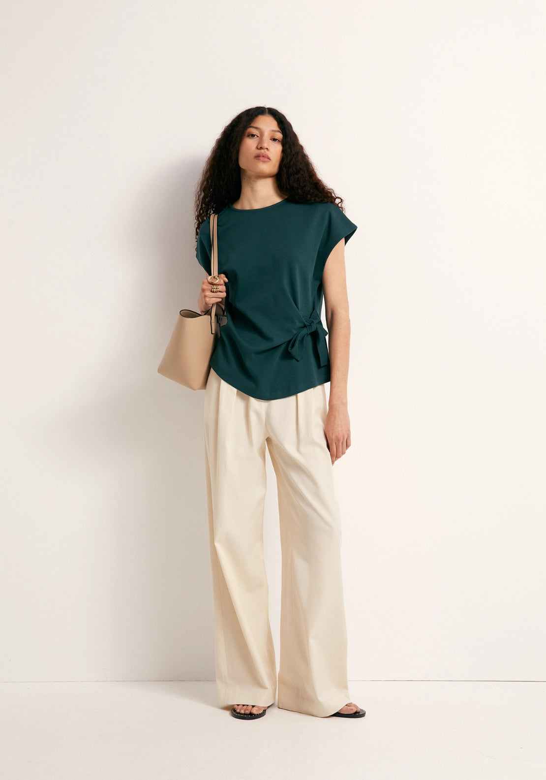 Side Knot T-Shirt - Green