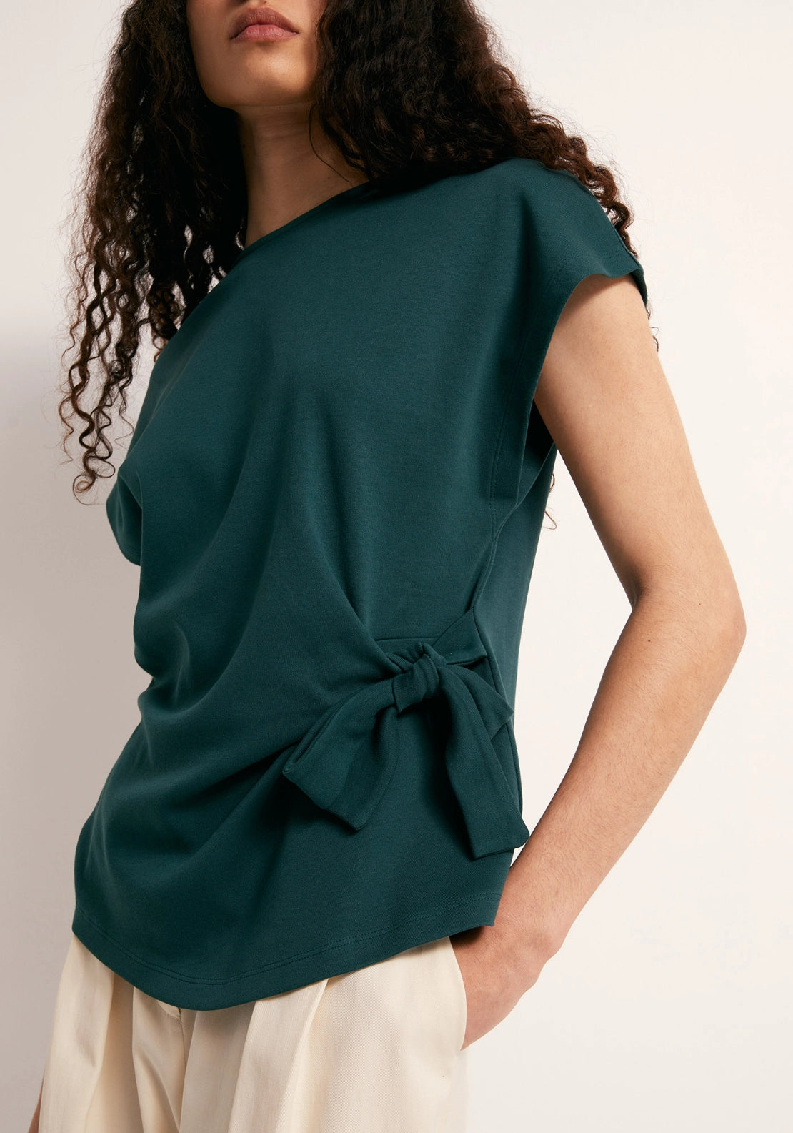Side Knot T-Shirt - Green