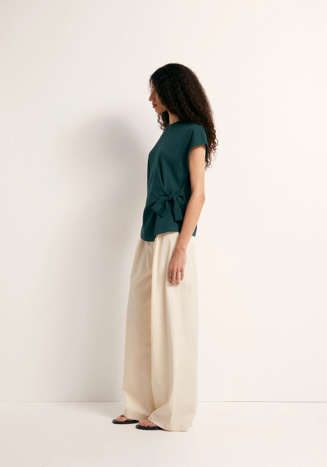 Side Knot T-Shirt - Green