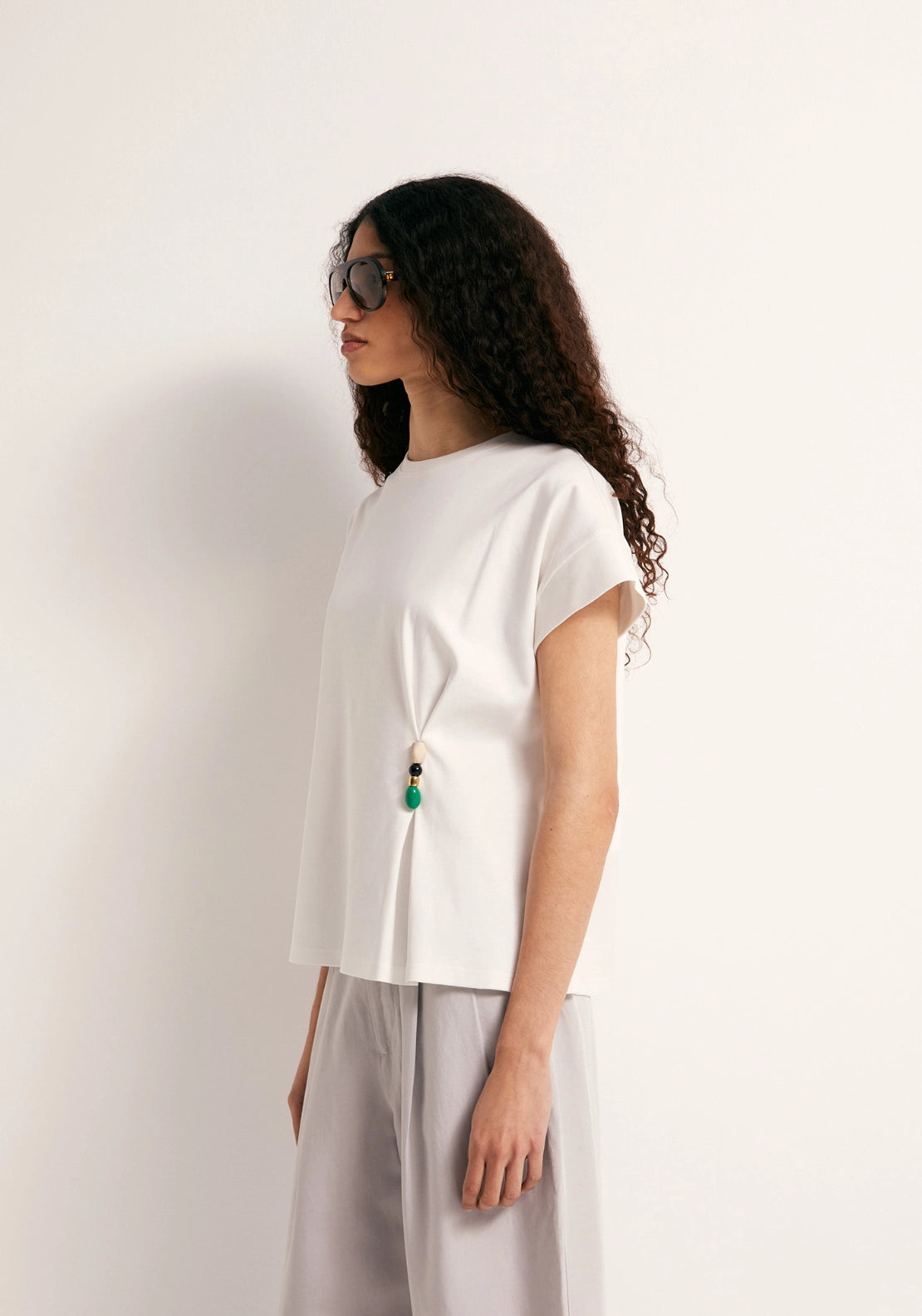 Brooch T-Shirt - White