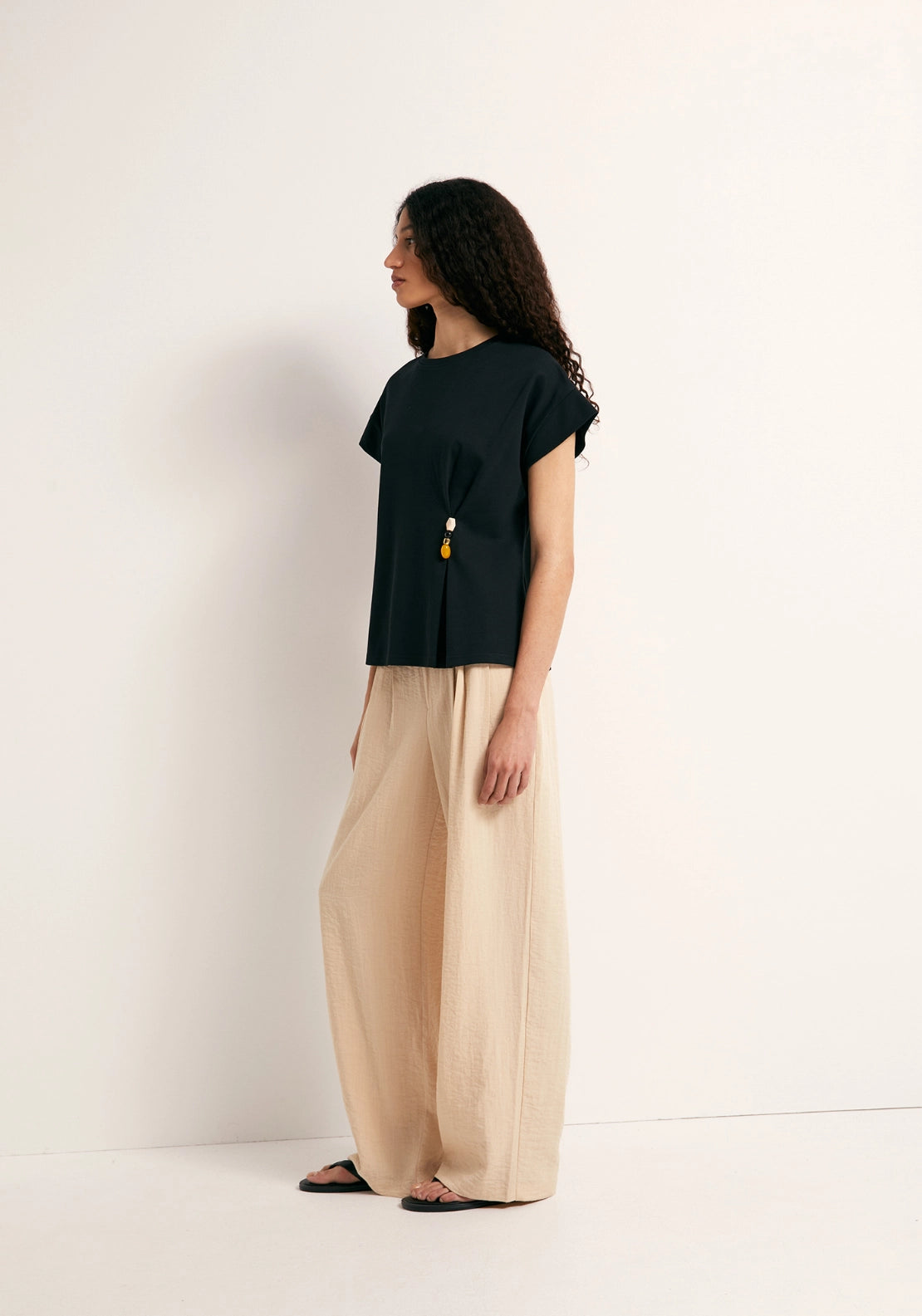 Brooch T-Shirt - Black