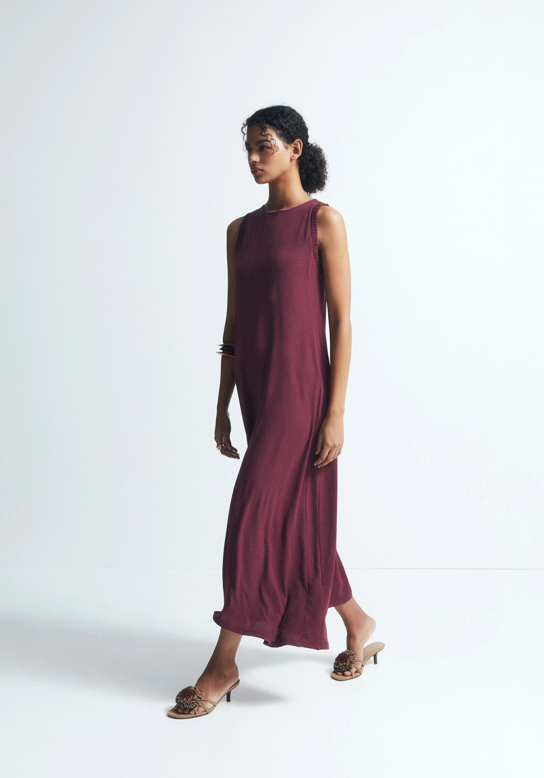 Loose-Fit Dress - Red