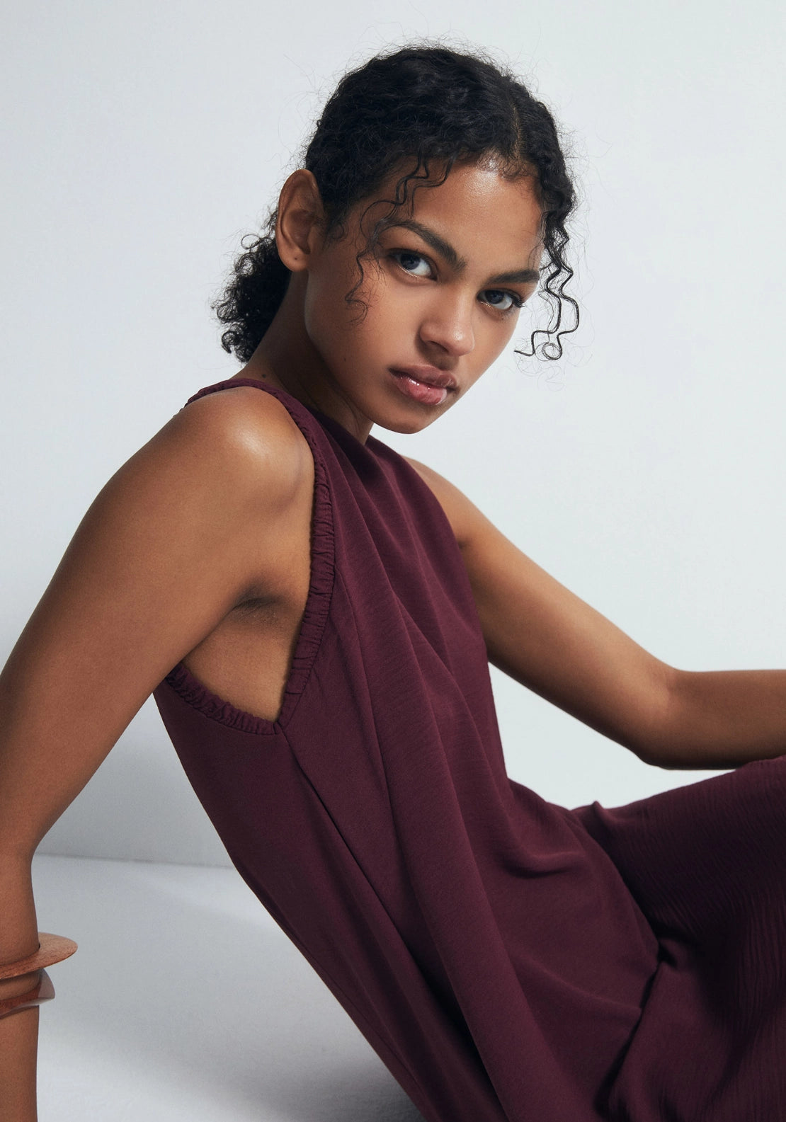 Loose-Fit Dress - Red