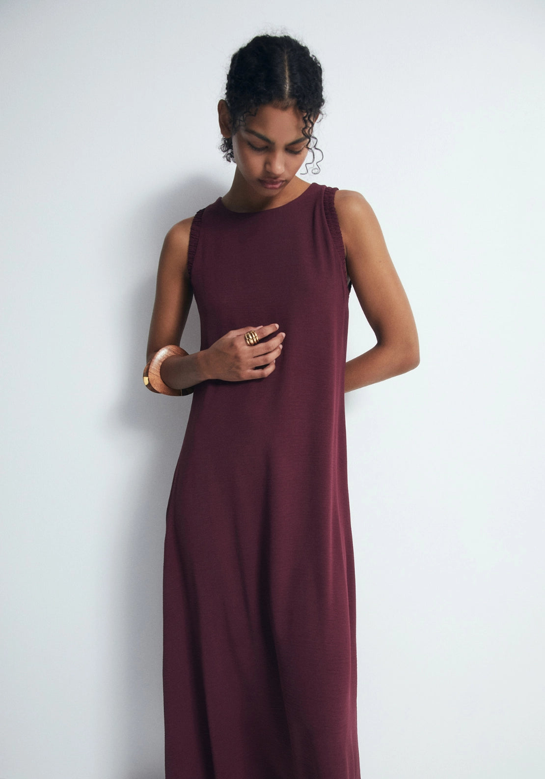 Loose-Fit Dress - Red
