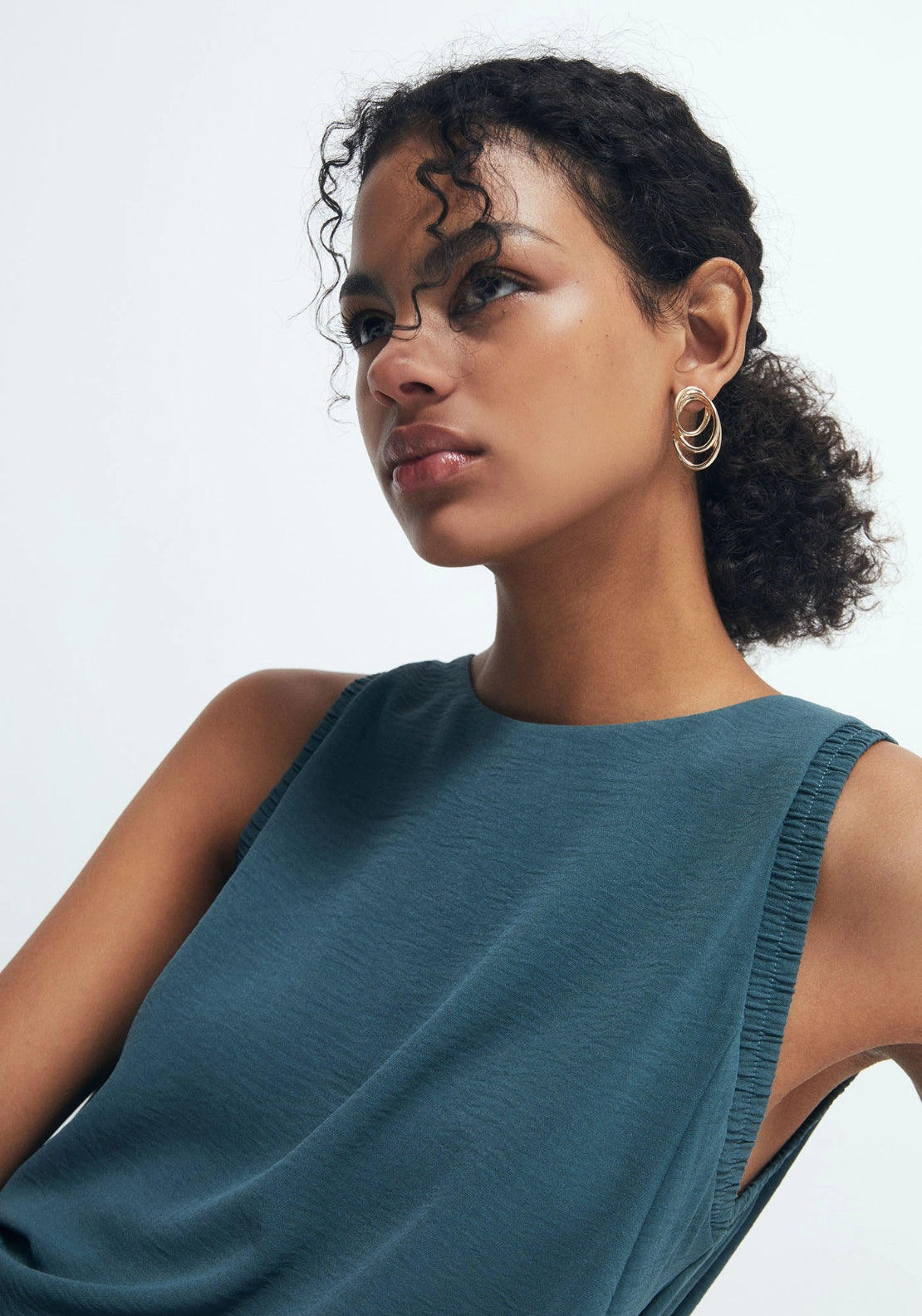 Loose-Fit Dress - Green