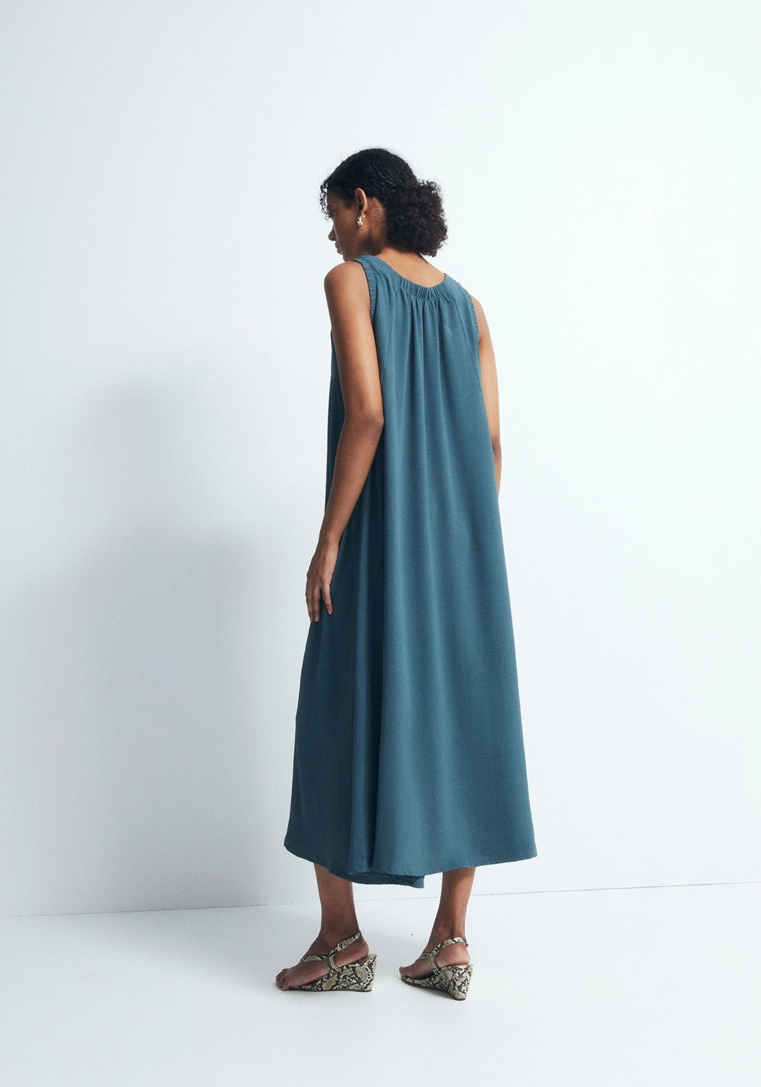 Loose-Fit Dress - Green