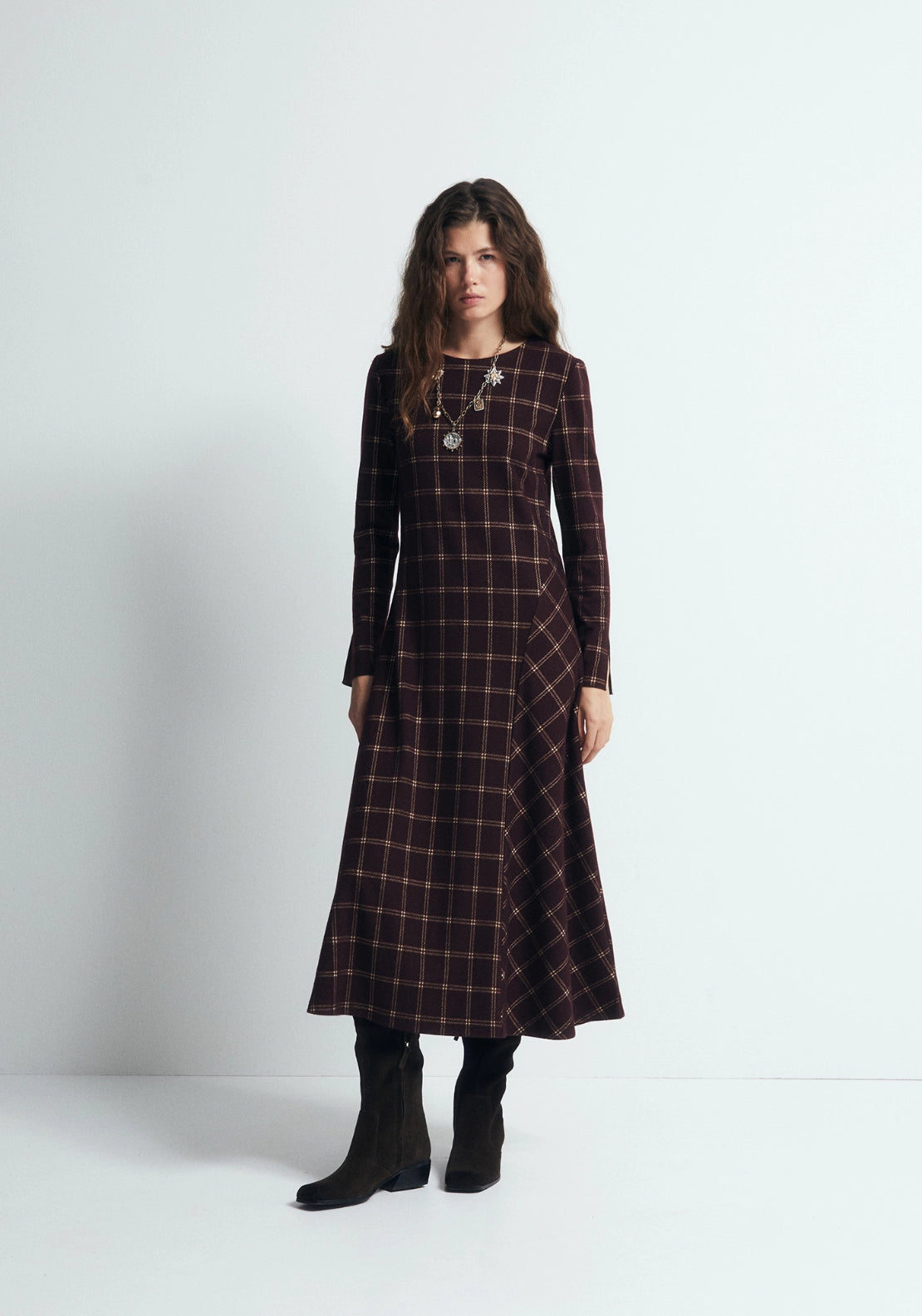 Soft Touch A Line Dress - Red