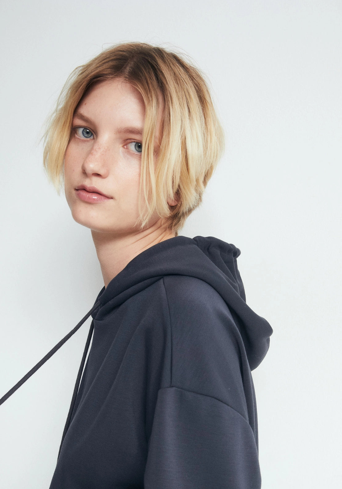 Soft Touch Hooded Sweatshirt - Lead Grey