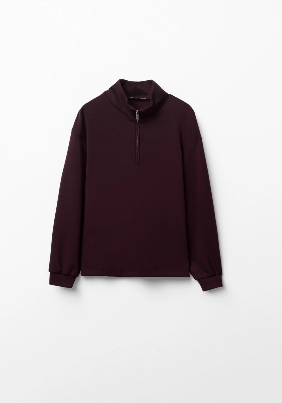 Soft Touch Quarter-Zip Sweatshirt - Eggplant