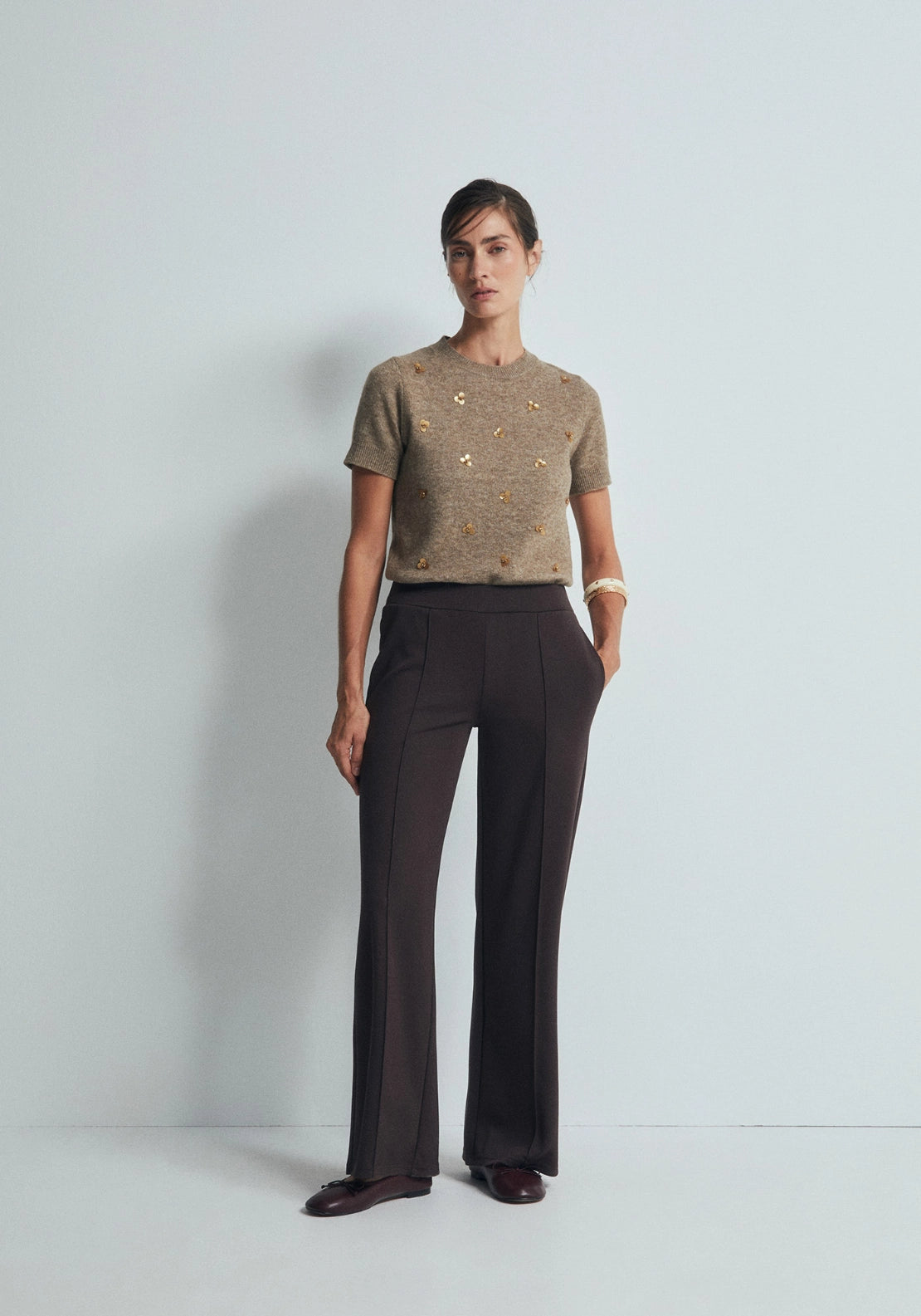 Soft Touch Trousers - Brown