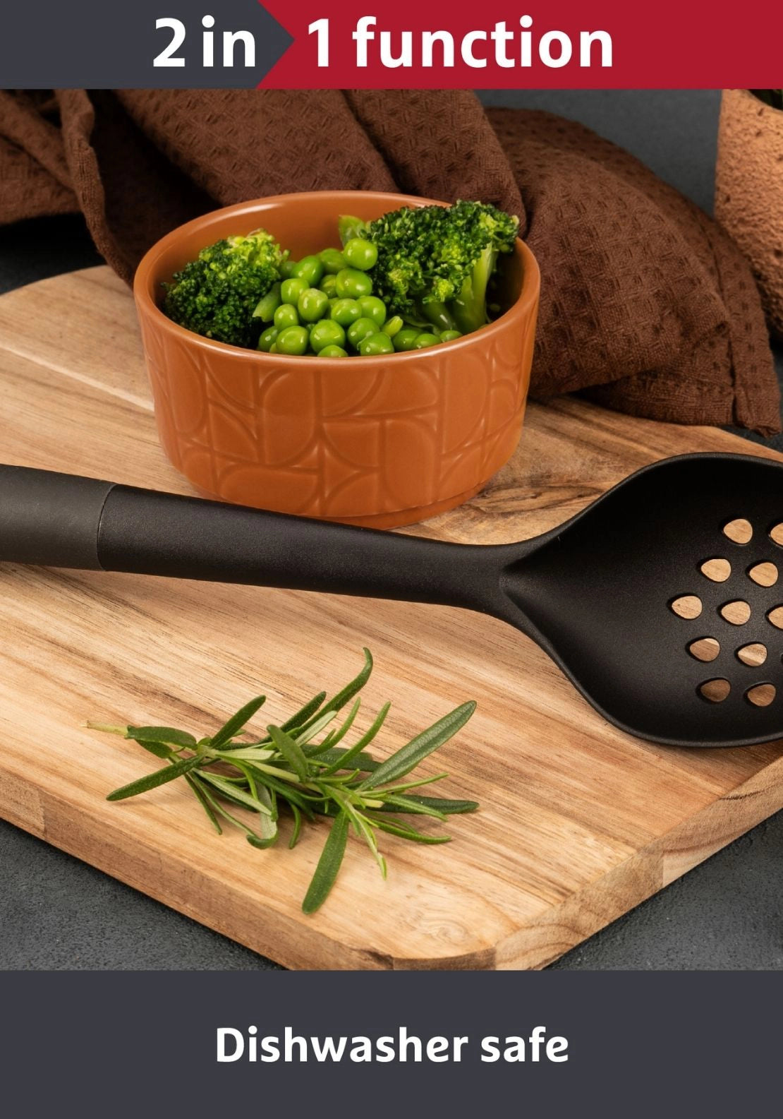 Prestige Tools &amp; Gadgets Slotted Spoon - Black 7 Shaws Department Stores