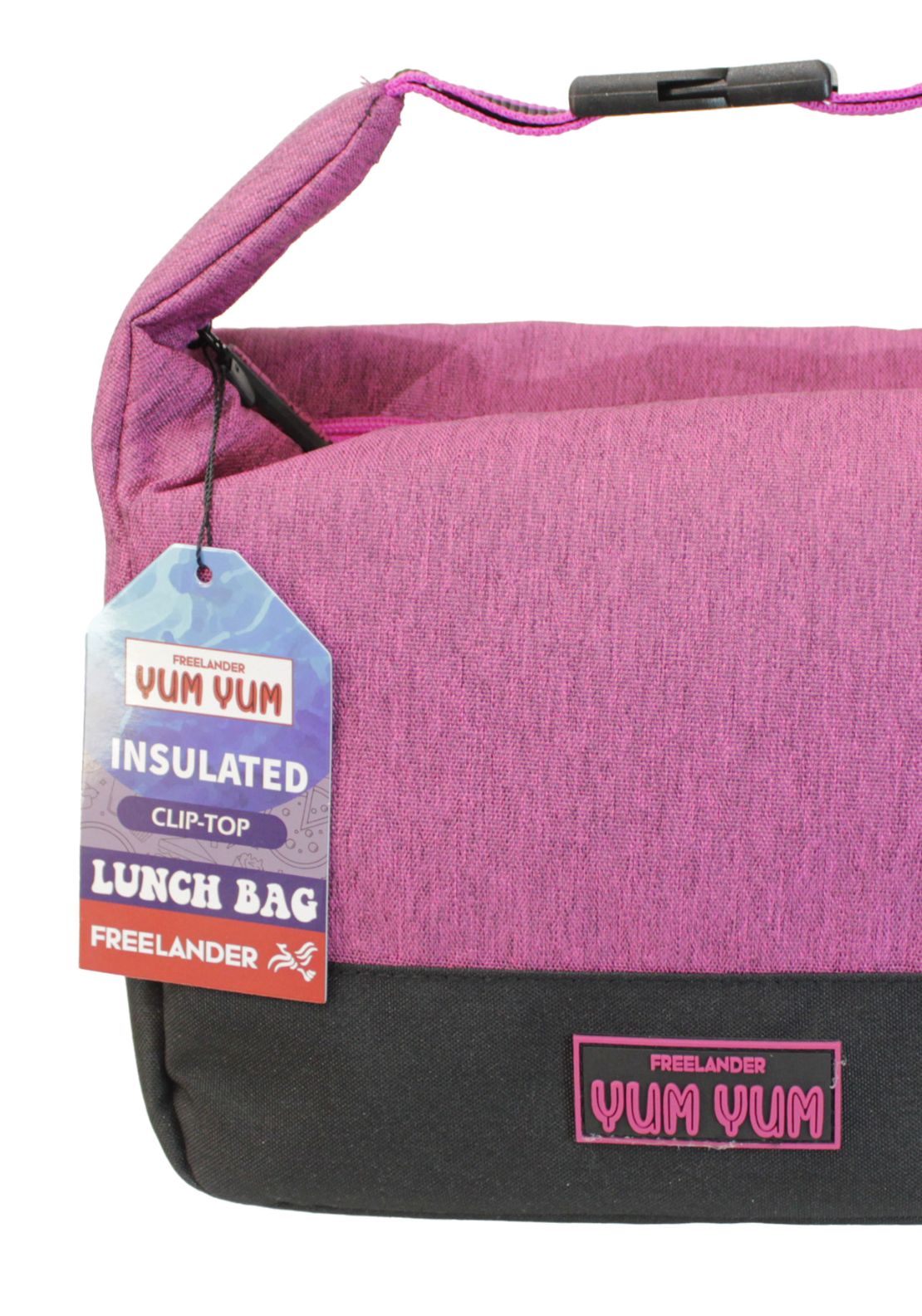 Freelander Clip Top Lunch Bag - Pink 2 Shaws Department Stores