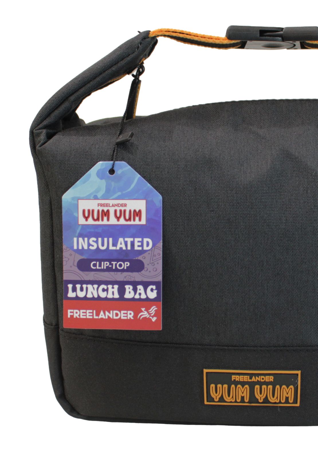 Freelander Clip Top Lunch Bag - Black 2 Shaws Department Stores