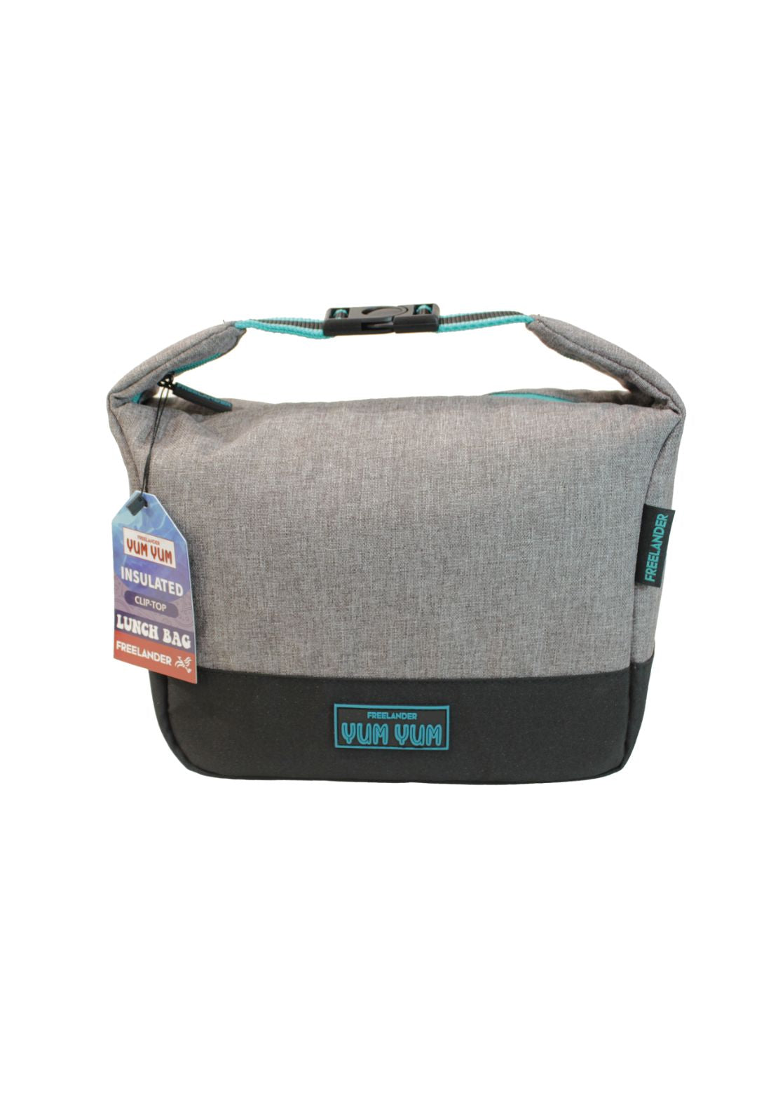 Freelander Clip Top Lunch Bag - Grey 1 Shaws Department Stores
