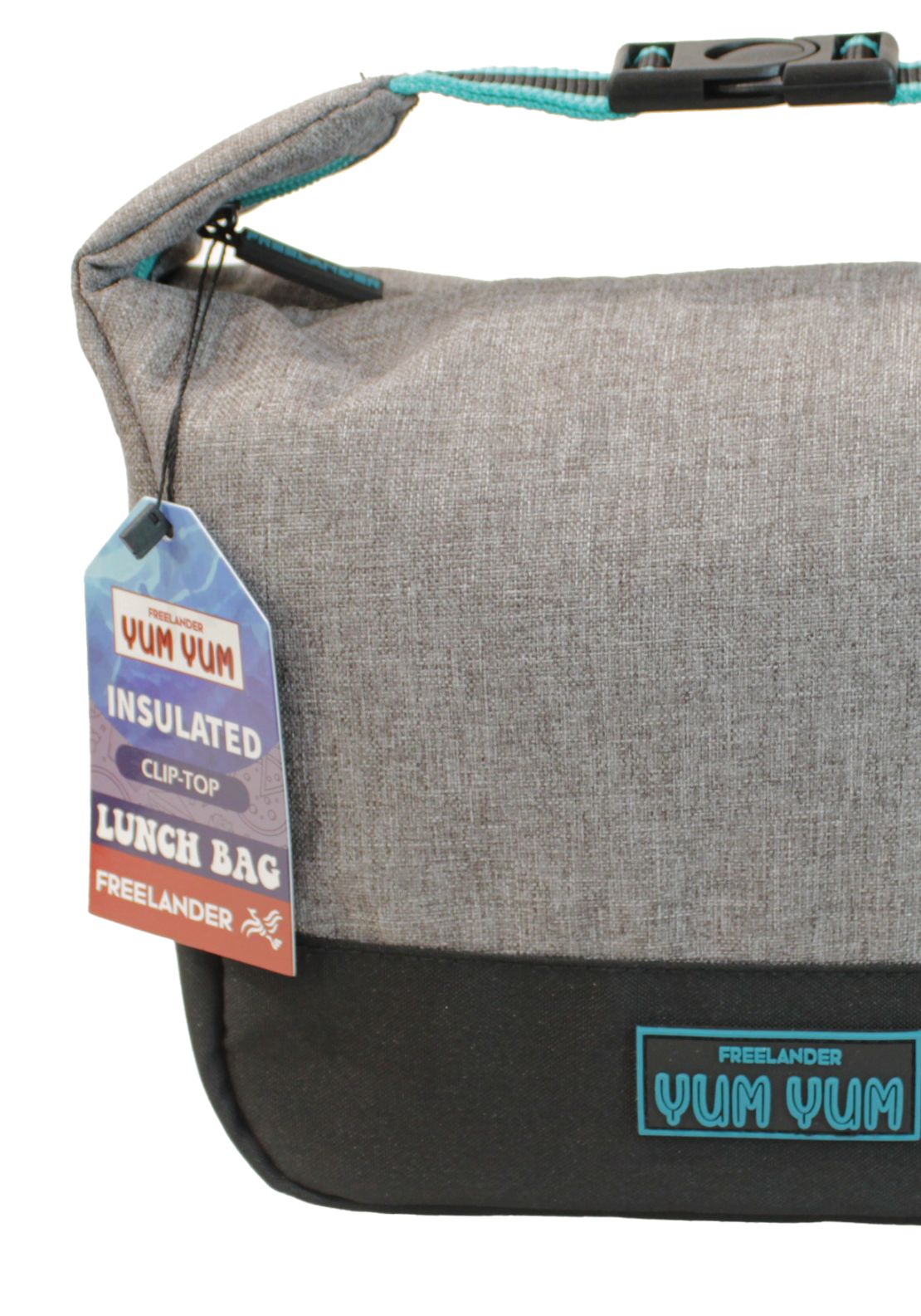 Freelander Clip Top Lunch Bag - Grey 2 Shaws Department Stores