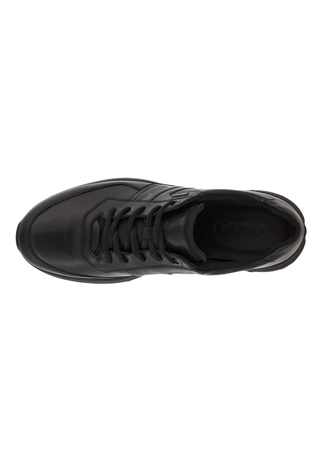 Ecco Irving smart casual lace shoe - Black 2 Shaws Department Stores