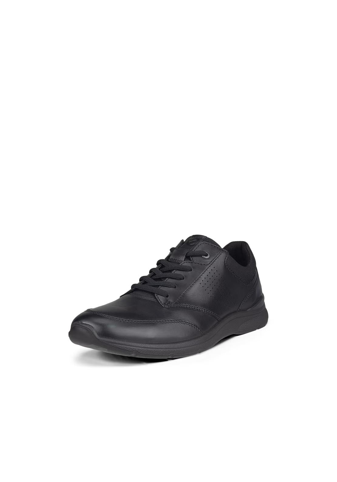 Ecco Irving smart casual lace shoe - Black 3 Shaws Department Stores