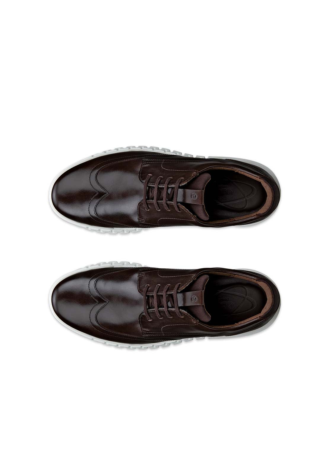 Ecco Gruuv Semi Formal Lace Shoe - Cocoa Brown 3 Shaws Department Stores