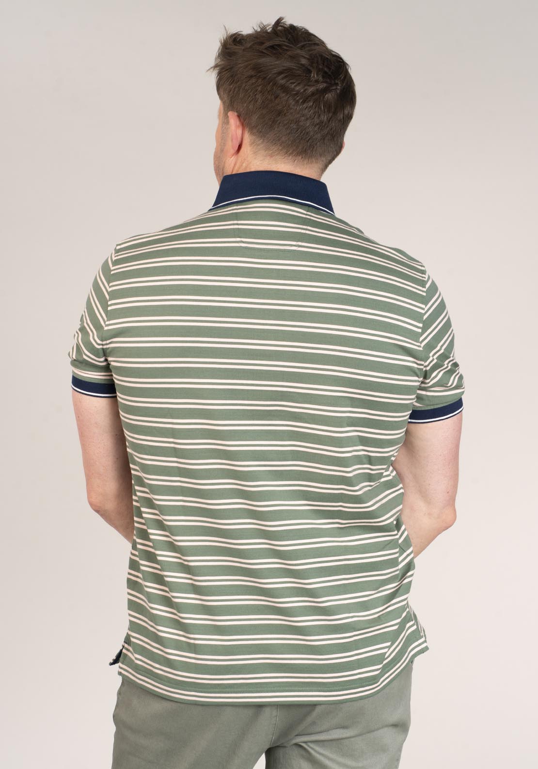 Yeats 2-Button Polo Shirt - Green 2 Shaws Department Stores