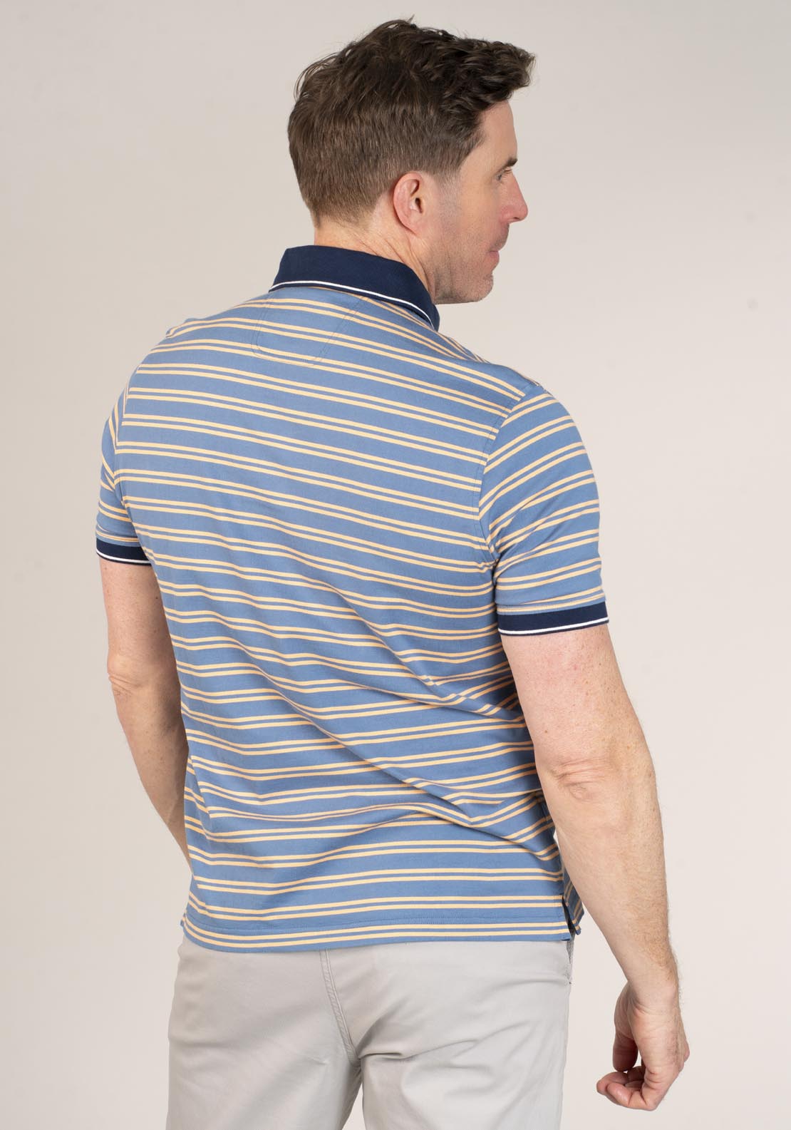 Yeats 2-Button Polo Shirt - Airforced Blue 2 Shaws Department Stores