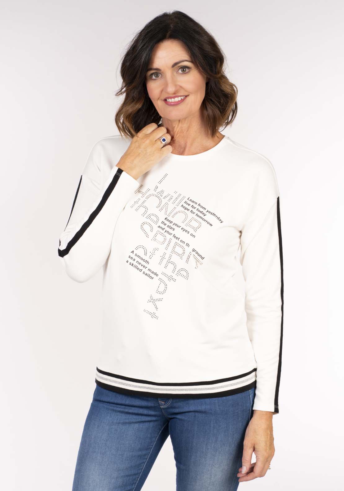 Tea Lane Honour The Spirit Top - White 1 Shaws Department Stores