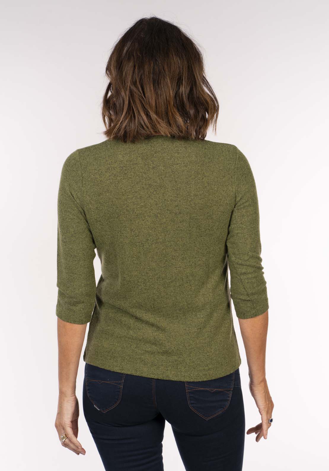 Tea Lane Animal Print Top - Green 4 Shaws Department Stores