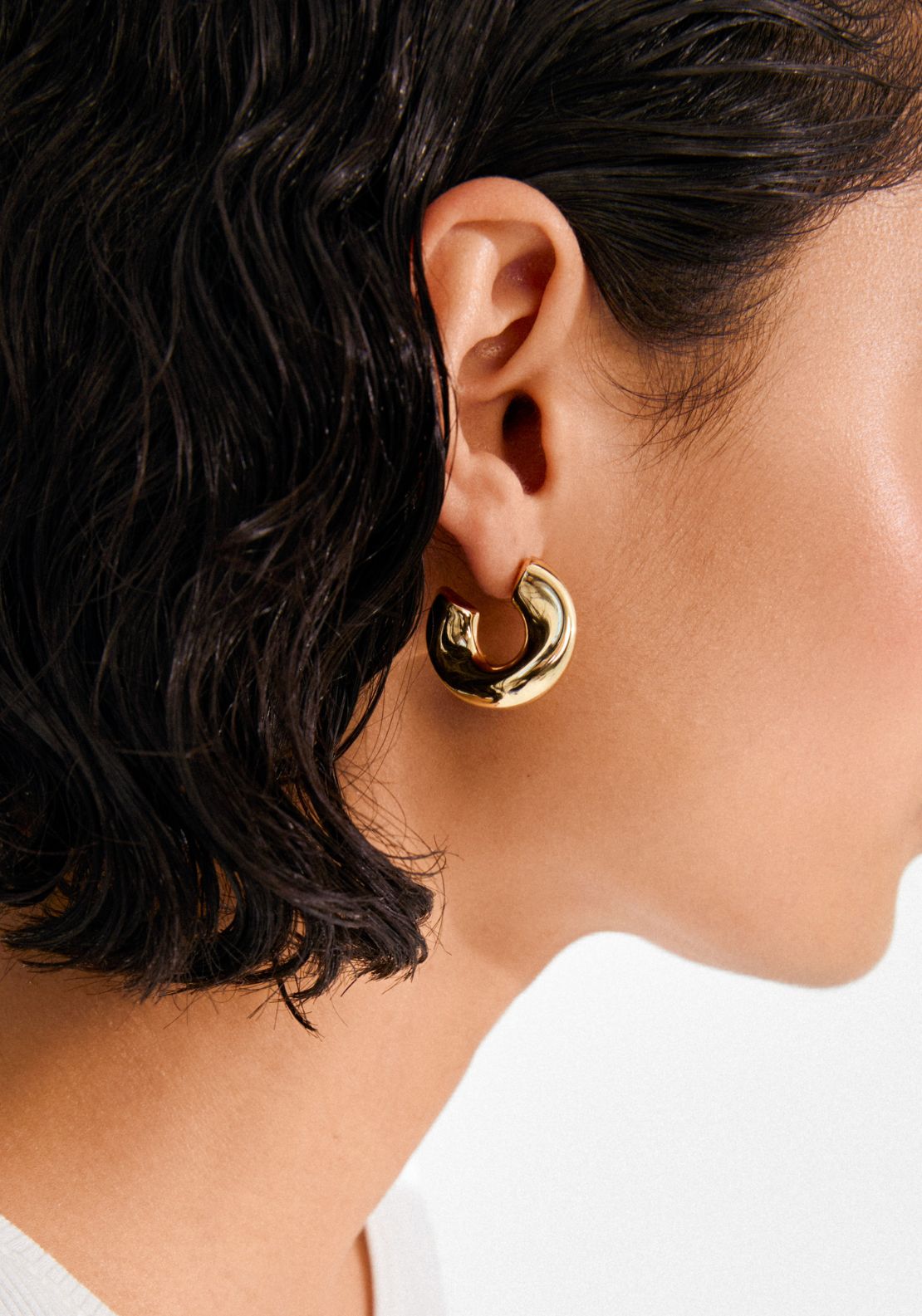 Jennings Hoop Earrings Gold Plated - Gold