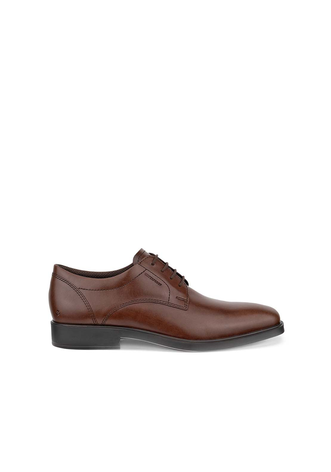 Ecco Metropole Milan Lace Formal Shoe - Potting Soil 1 Shaws Department Stores