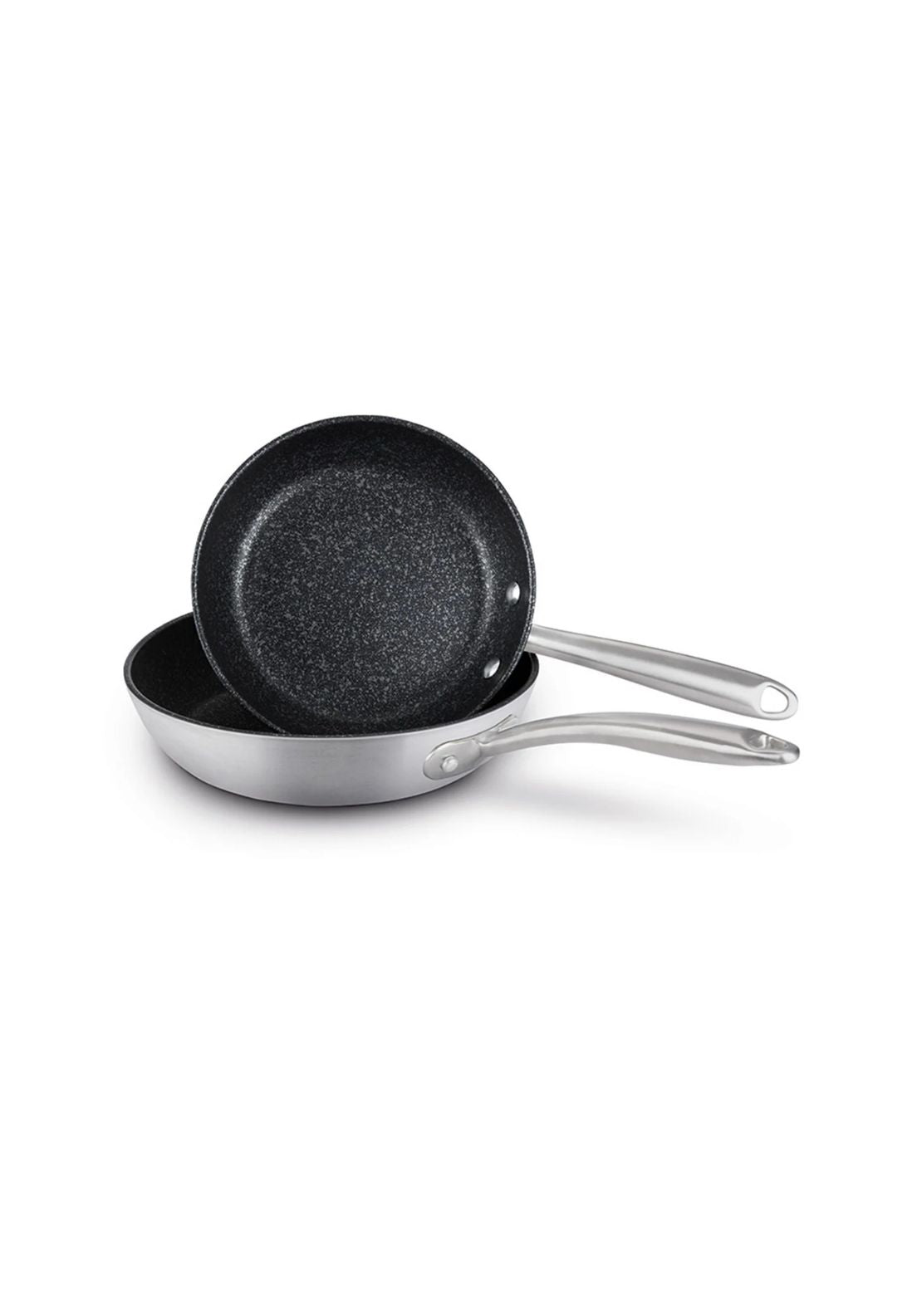 Prestige Scratch Guard Stainless Steel Frypan Twin Pack 25cm &amp; 29cm - Stainless Steel 1 Shaws Department Stores