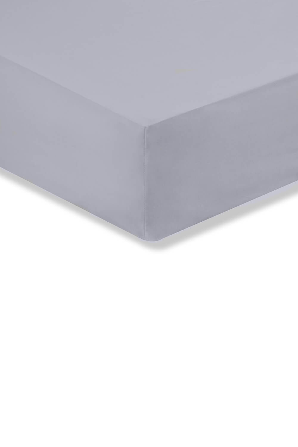 The Home Luxury Collection 200 Thread Count Deep Fitted Sheet - Grey 2 Shaws Department Stores
