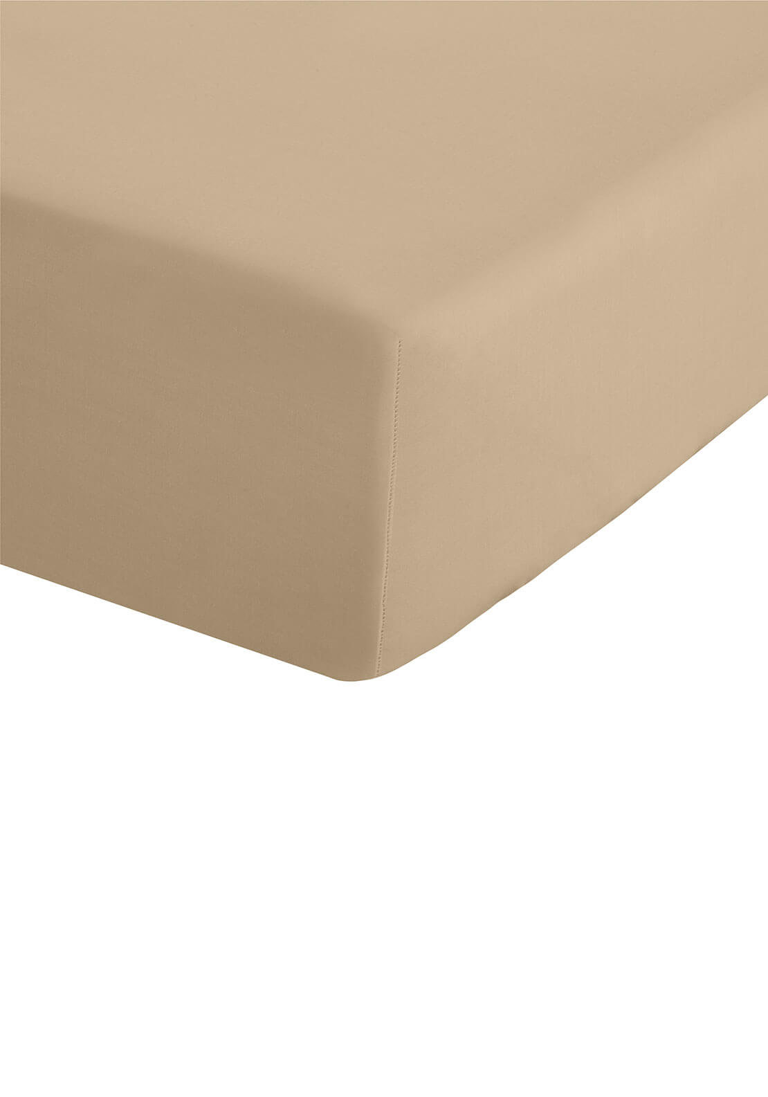 The Home Luxury Collection 200 Thread Count Deep Fitted Sheet - Natural 1 Shaws Department Stores