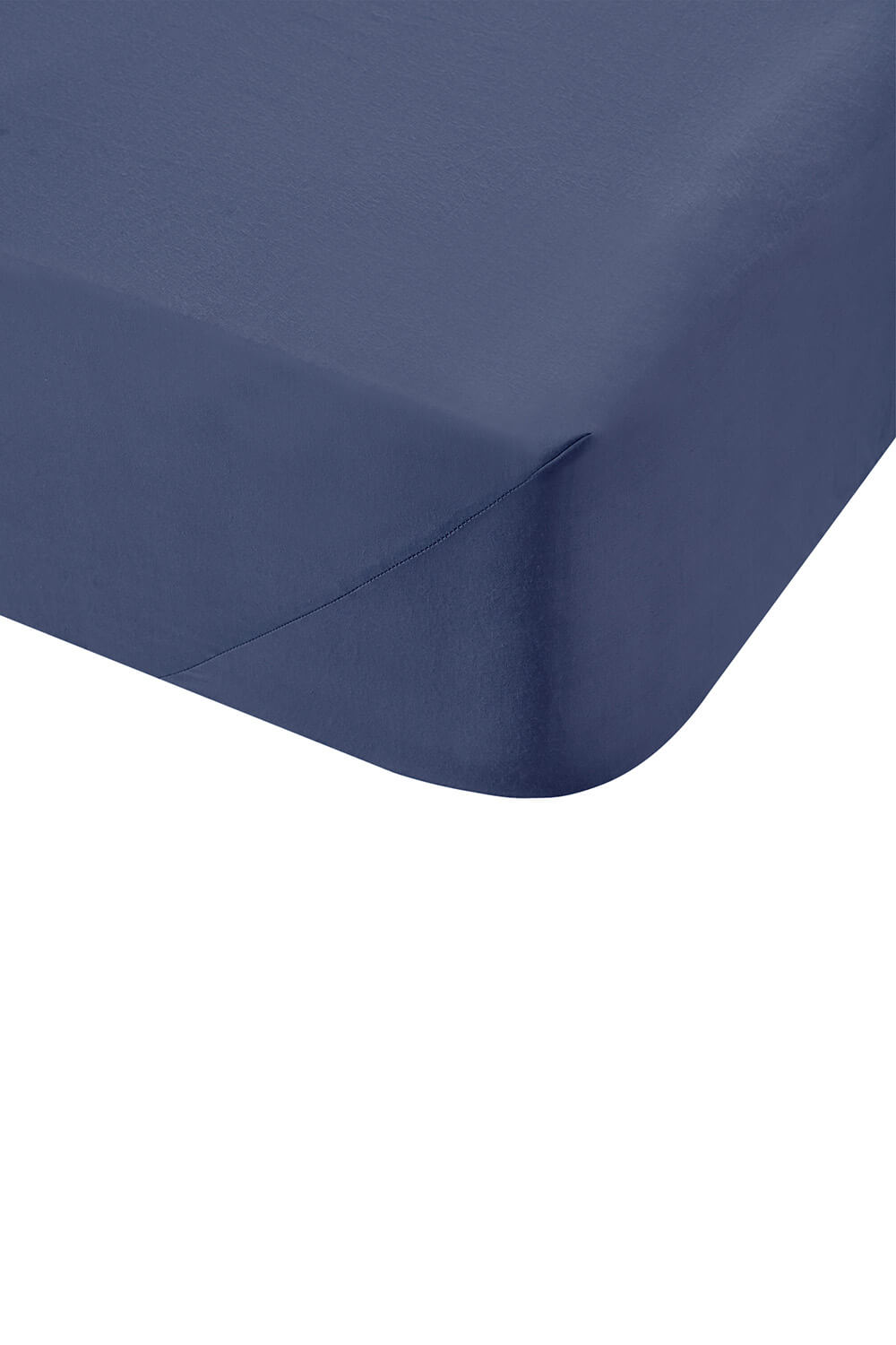 The Home Luxury Collection 200 Thread Count Deep Fitted Sheet - Navy 2 Shaws Department Stores